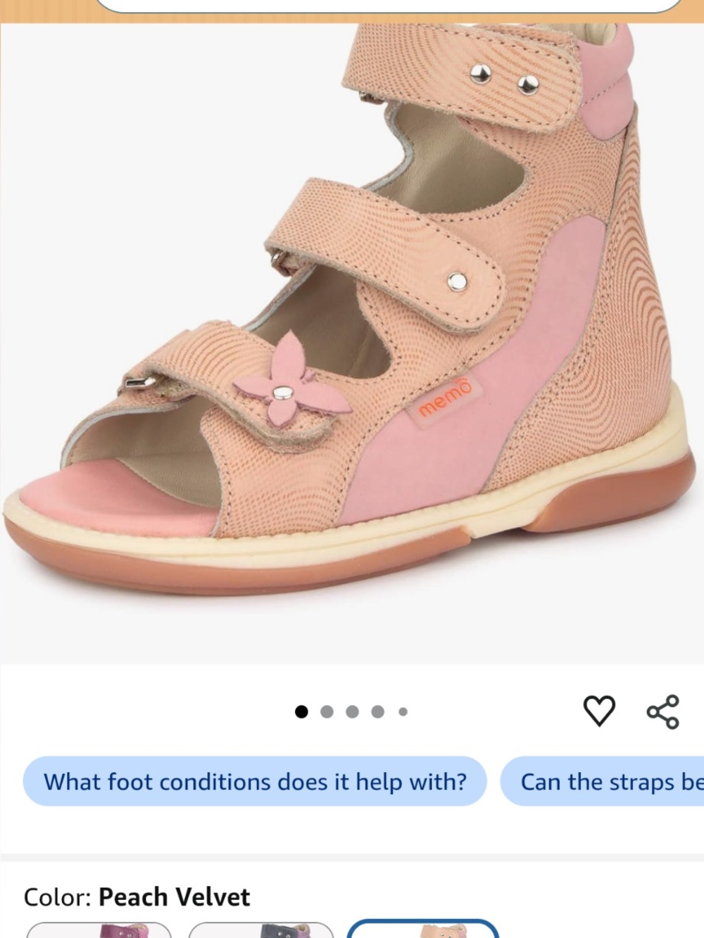 SMO toddler sandals